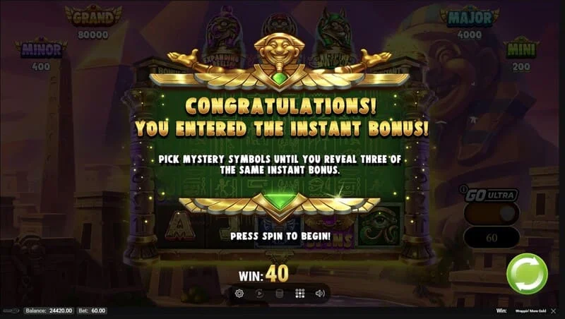 Wrappin' More Gold – iebūvēta raunda palaišana
